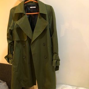 sly olive green coat